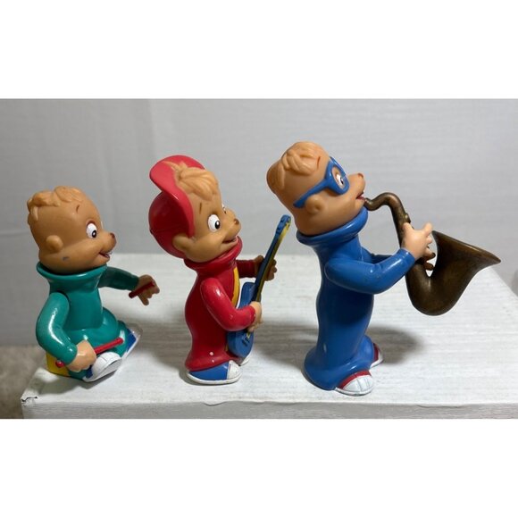 Vintage Alvin & The Chipmunks PVC Figures Rock Band Set 1991 3-Pieces READ - Picture 3 of 16